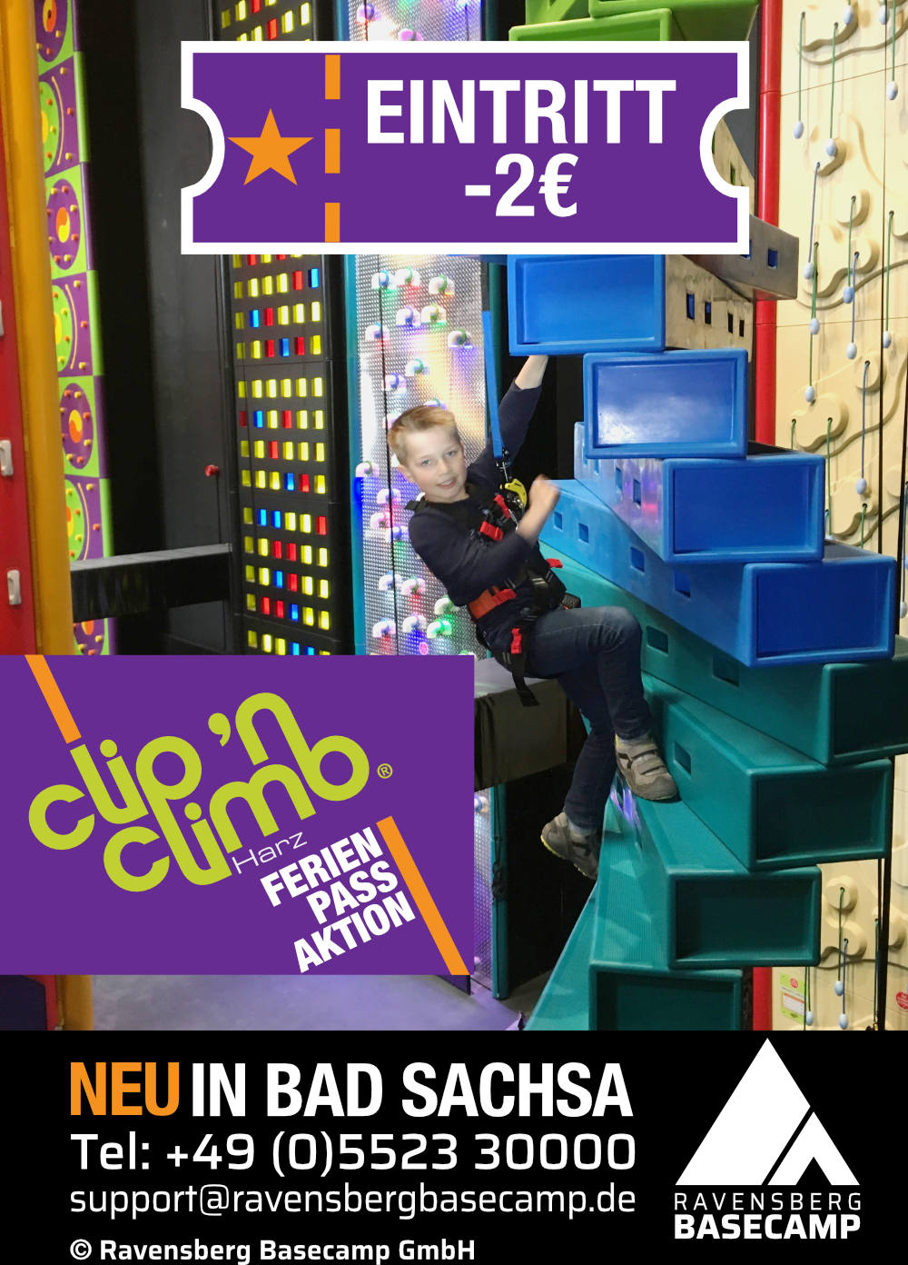 Clip 'n Climb Ferienpass Aktion